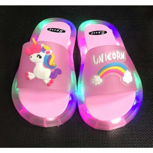 Chinelo infantil com luz - Fôrma pequena