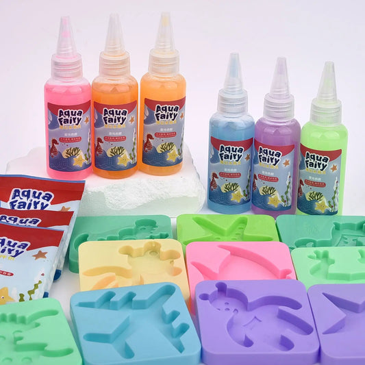 Água Mágica - kit de moldes e géis para fazer bichinho na água